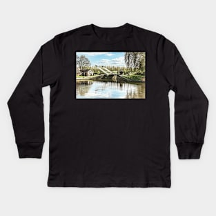 The Oxford Canal At Thrupp Kids Long Sleeve T-Shirt